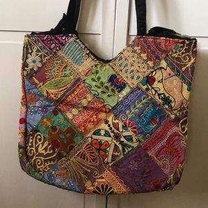 Hand embroidered bag